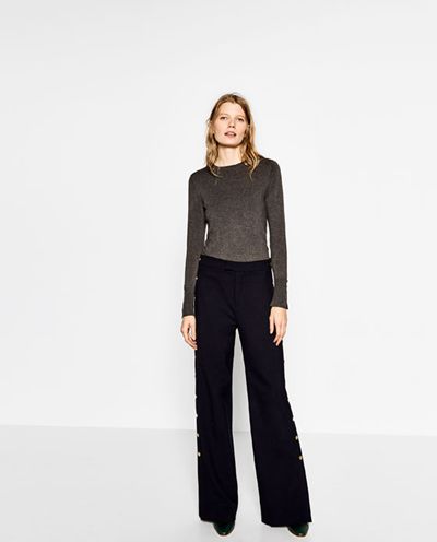 Donna Maglia Basic Grigio Italia